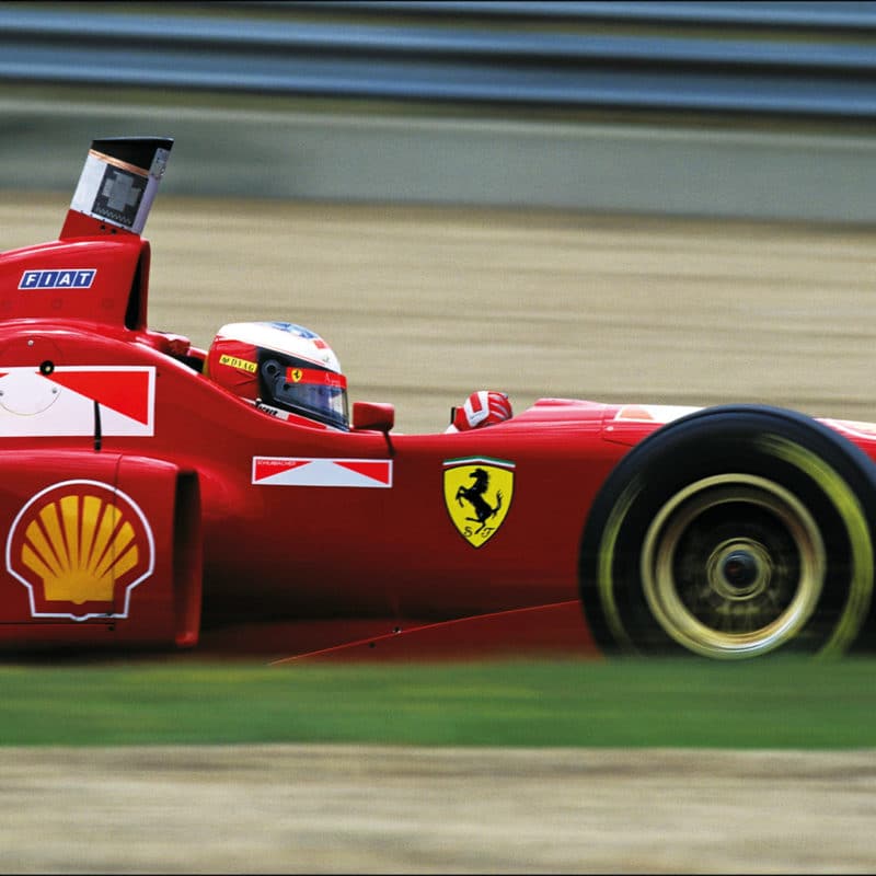 Michael Schumacher in 1996 F1 Ferrari