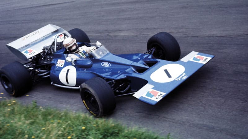 Tyrrell of Jackie Stewart in 1973 BRDC International Trophy