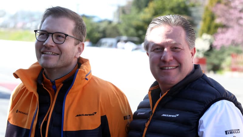 Zak Brown with Andreas Seidl