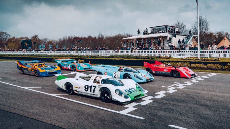 917_001_1969_917_kh_1971_gulf_917_10_1971_red_917_30_spyder_1973_sunoco_917_30_001_1972_vaillant_77th_goodwood_members_meeting_great_britain_2019_porsche_ag