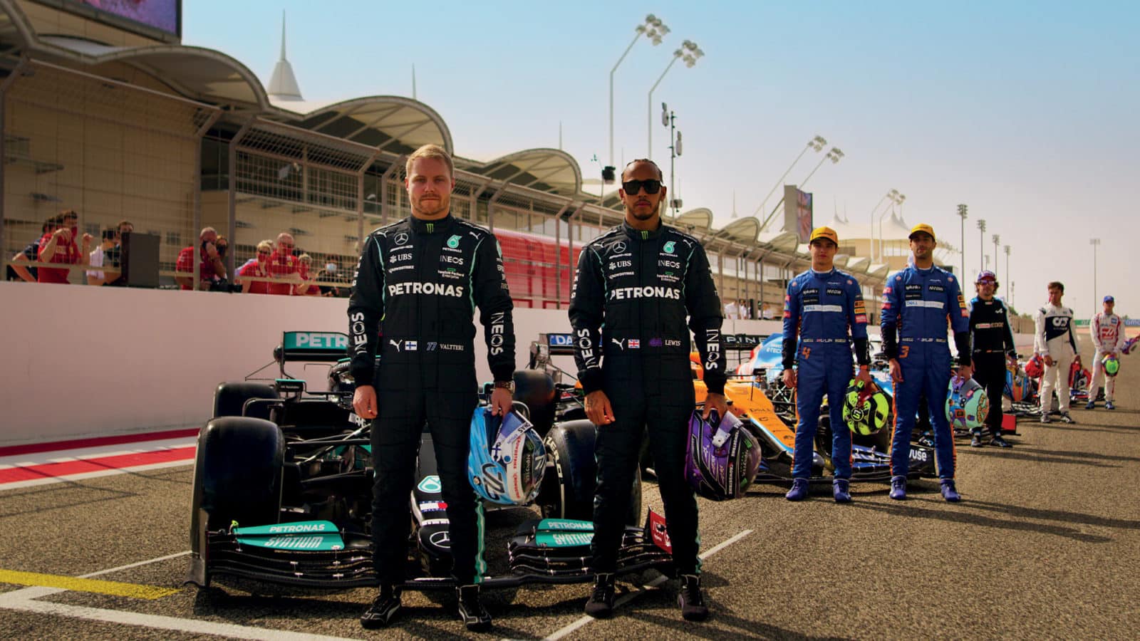 F1 2021 drivers on grid