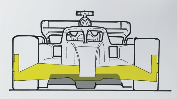 F1 front wing illustration