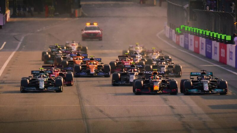 F1 race start from Drive to Survive