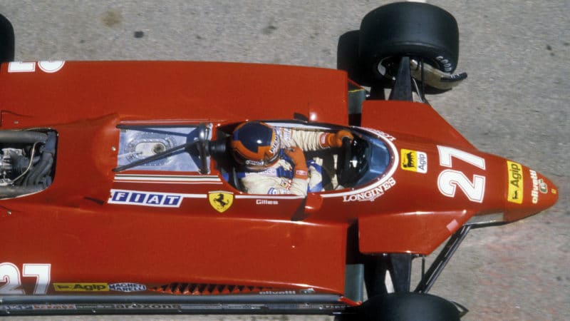 Gilles Villeneuve at Imola in 1982