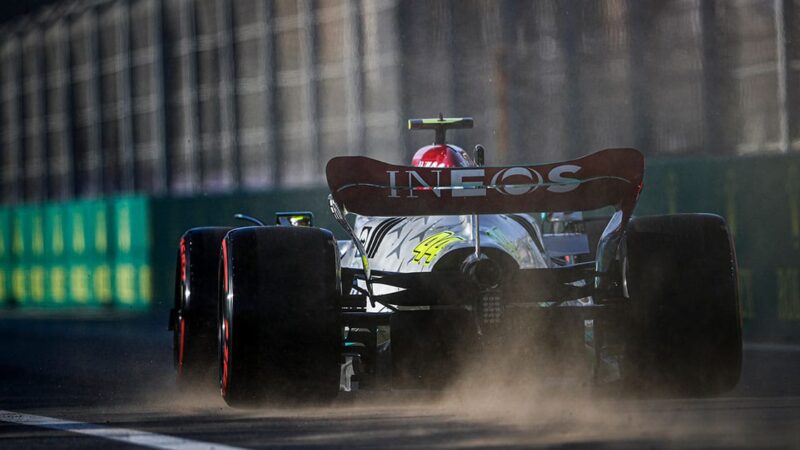 44 HAMILTON Lewis (gbr), Mercedes AMG F1 Team W13, action during the Formula 1 STC Saudi Arabian Grand Prix 2022, 2nd round of the 2022 FIA Formula One World Championship, on the Jeddah Corniche Circuit, from March 25 to 27, 2022 in Jeddah, Saudi Arabia - Photo Antonin Vincent / DPPI