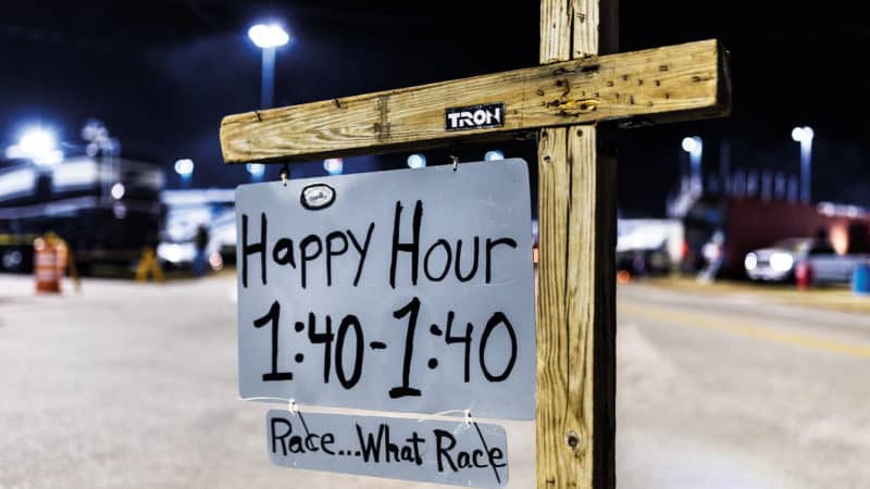 Happy hour sign at Daytona 24