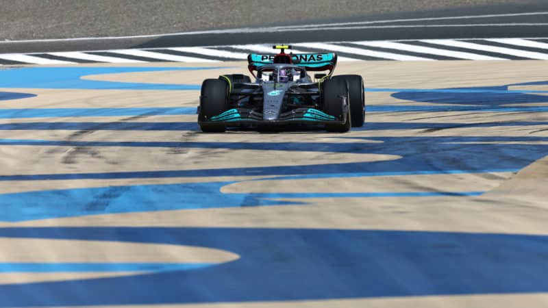 Lewis Hamilton 2022 F1 testing