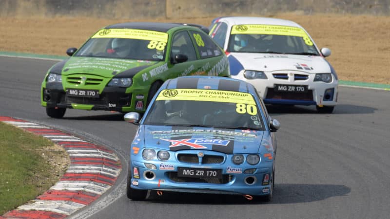 MG ZRs fighting in to Paddock Hill bend at Brands HatchSave of the day: the MG ZRs of Tylor Ballard, James Cole and Jack Chapman take different approaches to Paddock; despite appearances, Cole didn’t spin