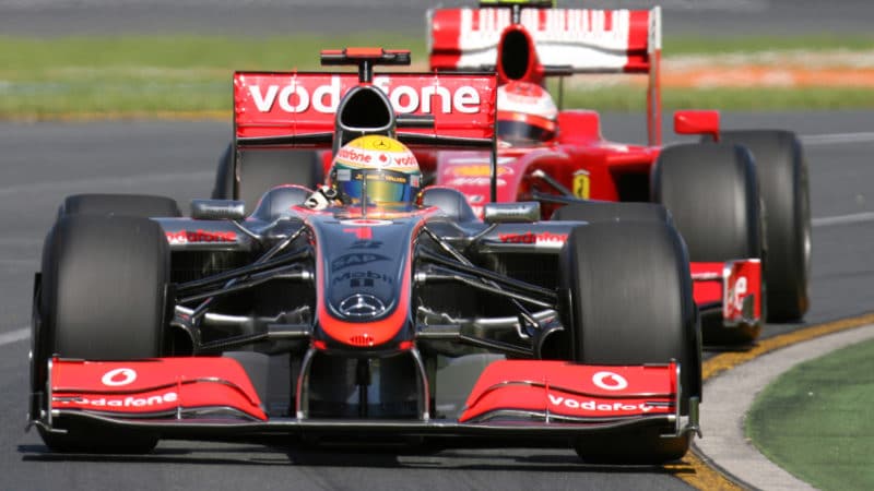 McLaren of Lewis Hamilton in 2009
