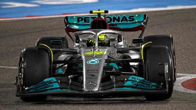 Mercedes of Lewis Hamilton in 2022
