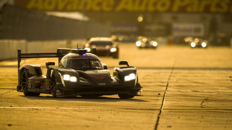 No2 Cadillac in Sebring sunset 2022