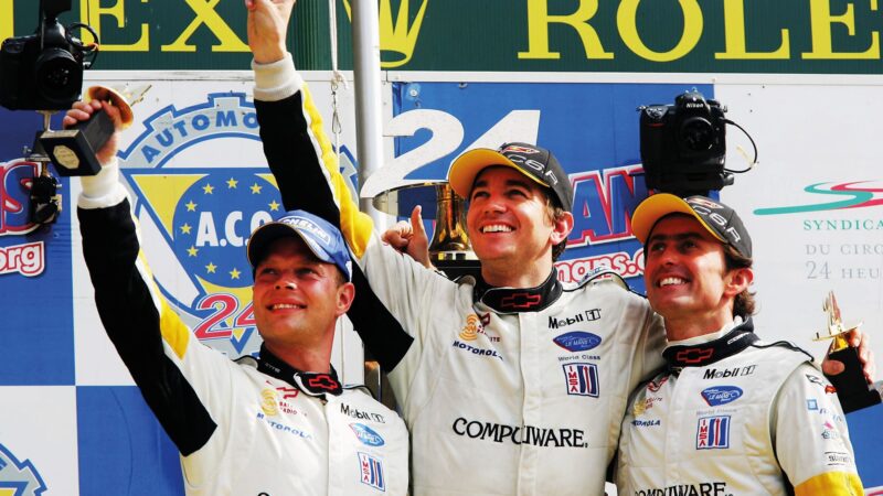 Oliver-Gavin-Le-Mans-podium