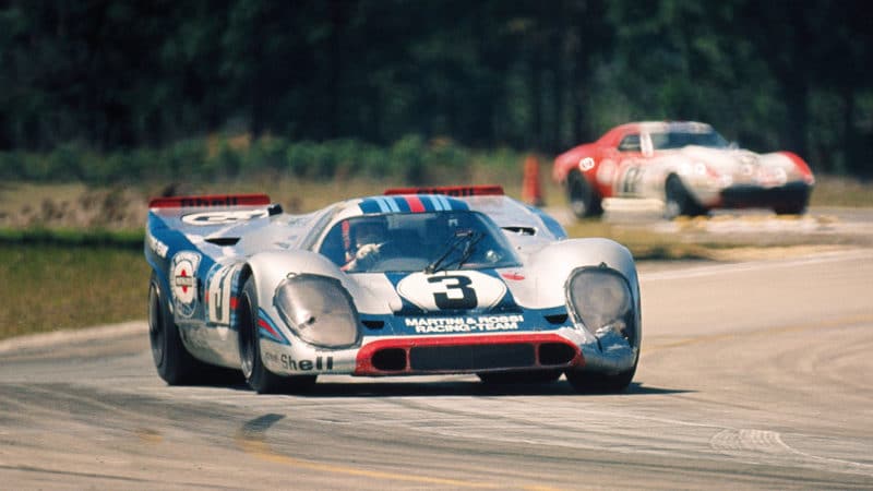 Porsche 917 KH of Vic Elford and Gerard Larrouse at 12 Hours of Sebring