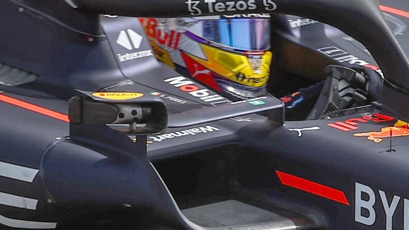 Red Bull rear view mirror