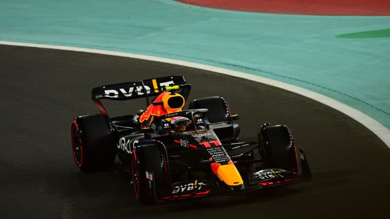 Sergio Perez in qualifying for the 2022 Saudi Arabian Grand Prix