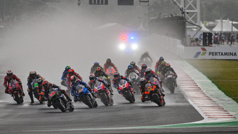 Start of the 2022 MotoGP Indonesian GP at Mandalika