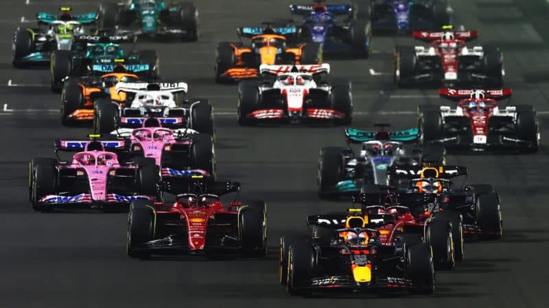 Start of the 2022 Saudi Arabian Grand Prix