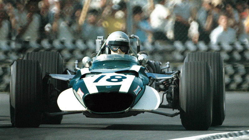 Vic Elford in F1 Cooper at 1968 Mexican GP