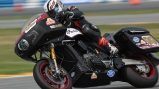 The joy of racing motorcycles that aren’t meant for competition