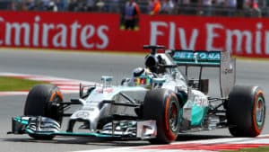 2014 Mercedes F1 car of Lewis Hamilton