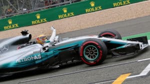 2017 Mercedes F1 car of Lewis Hamilton