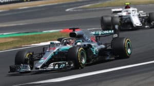 2018 Mercedes F1 car of Lewis Hamilton