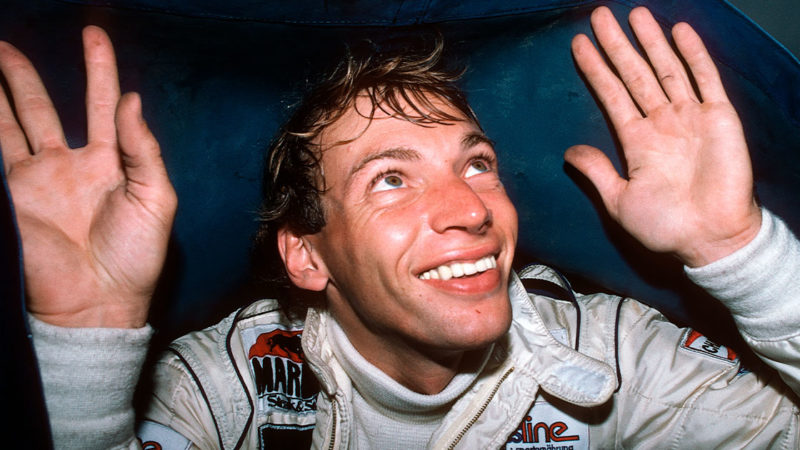 Stefan Bellof, Detroit Grand Prix, Detroit street circuit, Detroit, Michigan, June 24, 1984. (Photo by Paul-Henri Cahier/Getty Images)