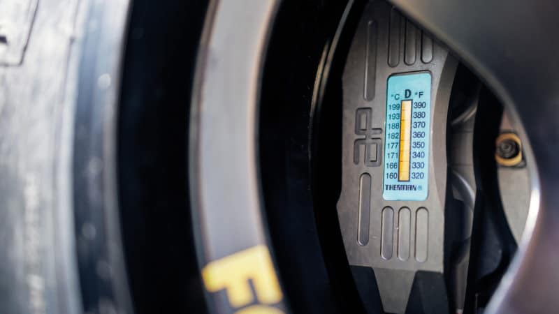 Brake thermometer on Nigel Mansell Williams FW14