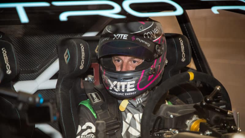 Jenson Button in Nitro RX testing at Barcelona, 2022