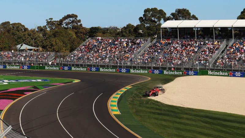 Charles Leclerc goes off in practice for the 2022 Australian Grand Prix