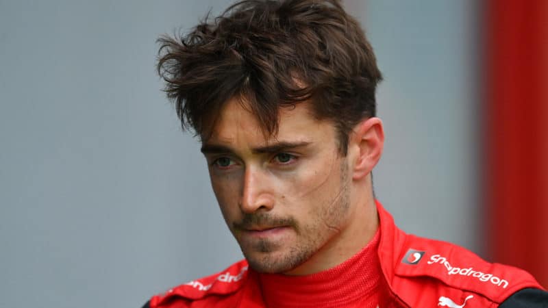 Charles Leclerc looks thoughtful after the 2022 Emilia Romagna GP