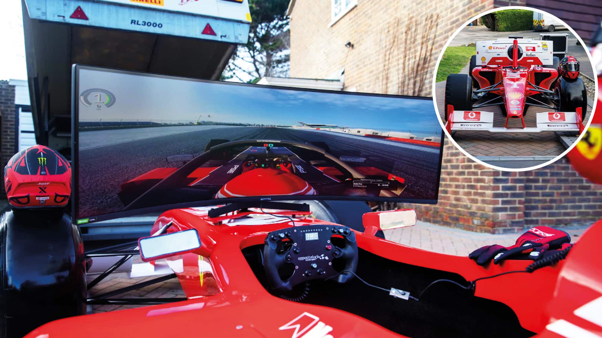 Full size Ferrari simulator
