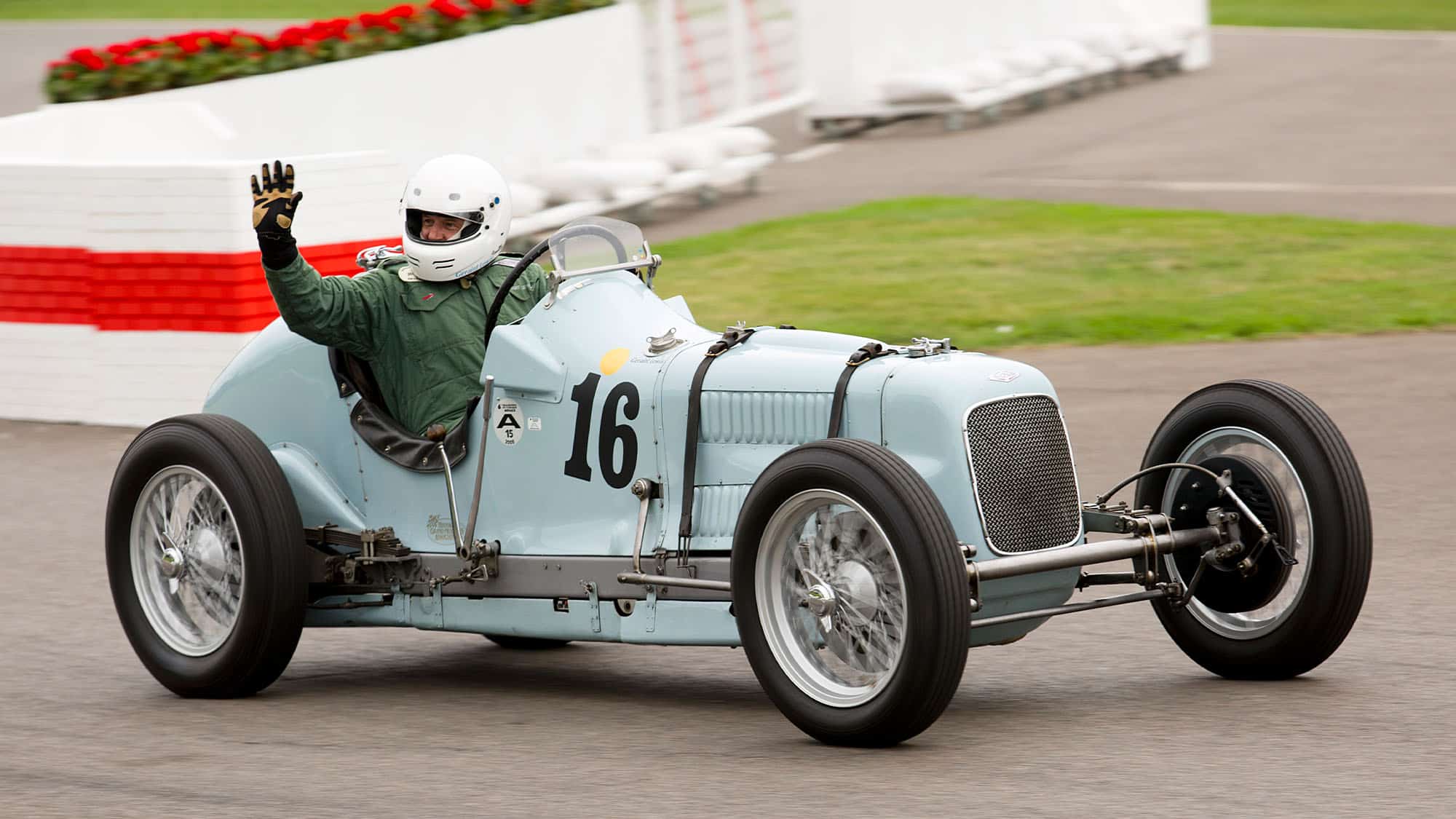 CHICHESTER, ENGLAND - SEPTEMBER 09: 1936 Frazer Nash Monoposto owned by Martin Lewis and being driven by Geraint Lewis in The Goodwood Trophy race at Goodwood on September 9, 2016 in Chichester, England. (Photo by Michael Cole/Corbis via Getty Images)