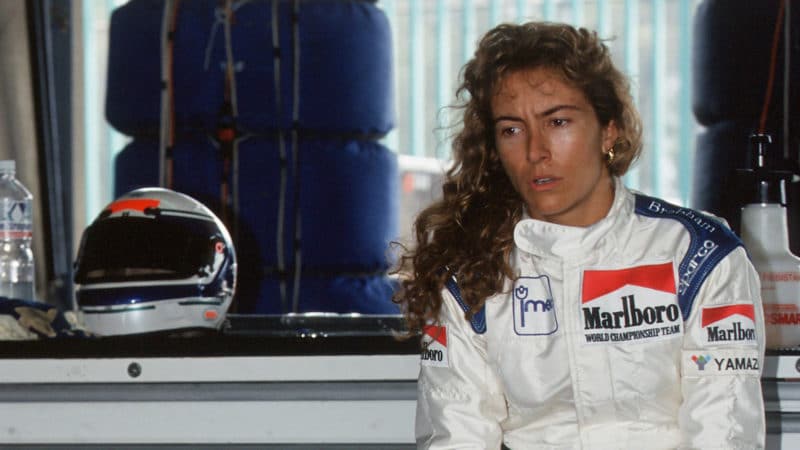 Giovanna Amati at the 1992 F1 Mexican Grand Prix