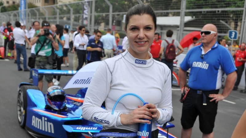 Katherine Legge on Formula E grid