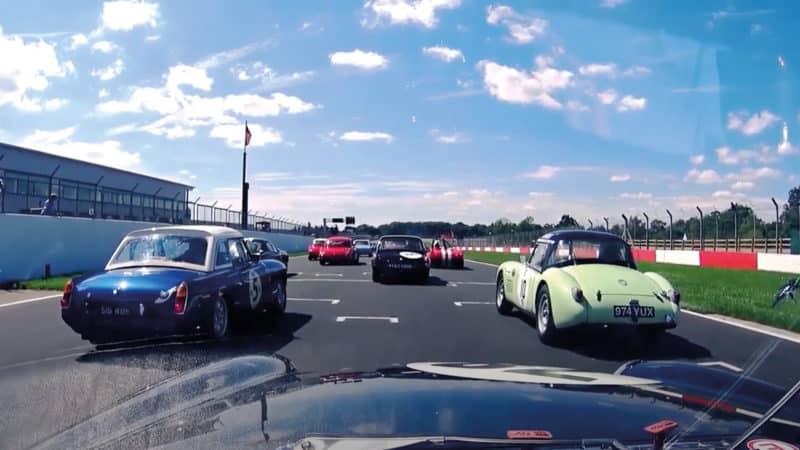 MGs on grid in classic race