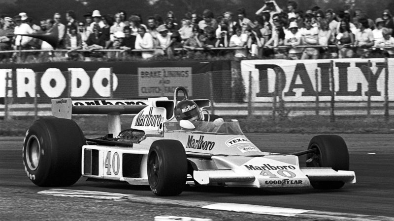 McLaren of Gilles Villeneuve at the 1977 British Grand Prix