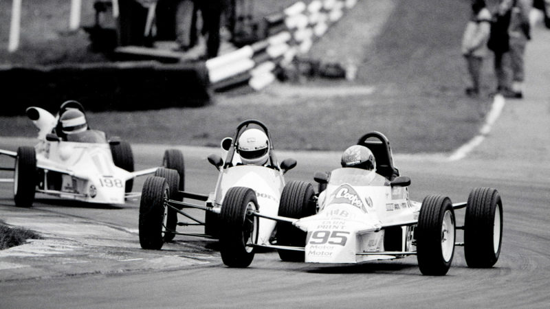 Perry McCarthy in Formula Ford race