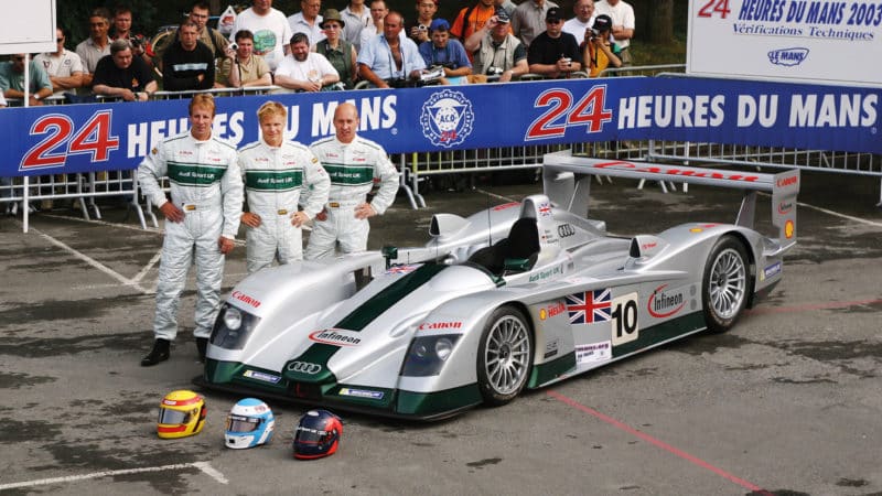 Perry McCarthy with Audi Le Mans team