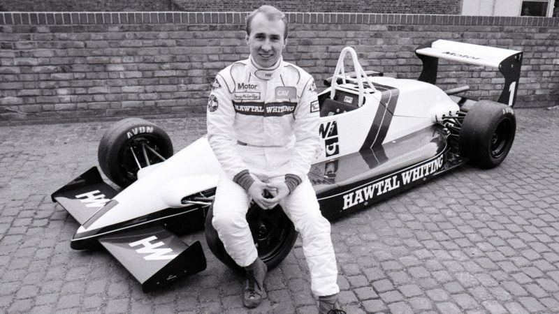 Perry McCarthy with F3 car