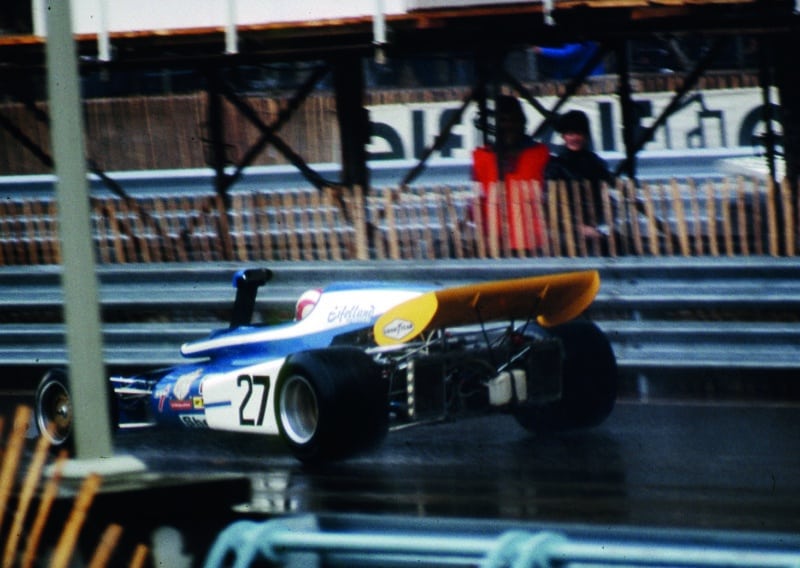 Rolf Stommelen in the pitlane at Monaco 1972