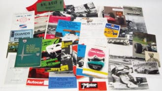 Collect race programmes for a value that can’t be counted in cash