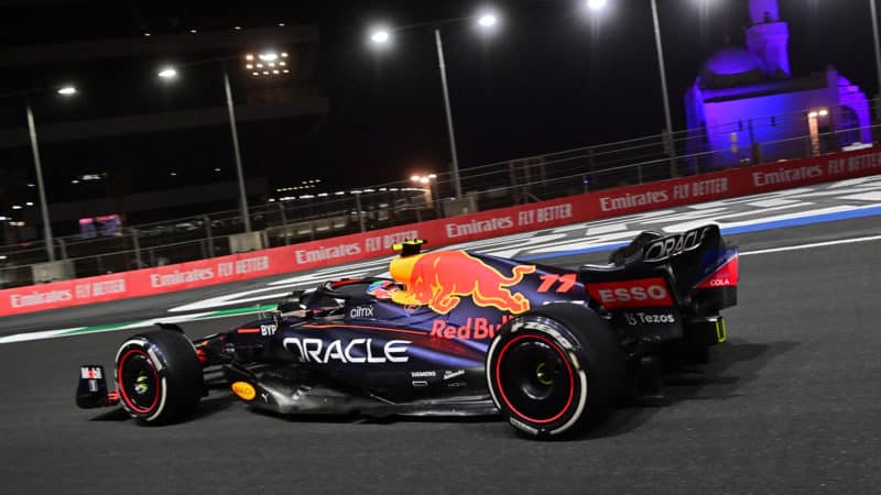 Sergio Perez in the 2022 Saudi Arabian Grand Prix