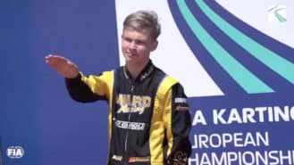 FIA investigates ‘Nazi’ salute by Russian karter Artem Severiukhin