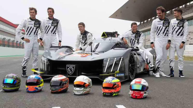 Peugeot 9X8 Le Mans Hypercar in testing