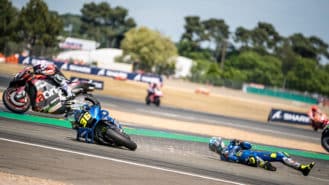 Le Mans MotoGP: Two Suzukis in the gravel – the correct end to the beginning of the end?