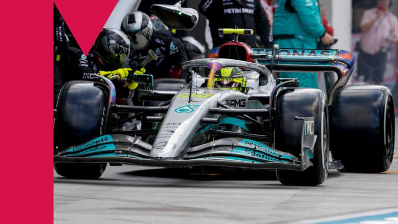 Lewis Hamilton Mercedes F1 driver 2022 Miami GP