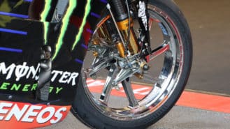 MotoGP’s wheels that flex for more grip