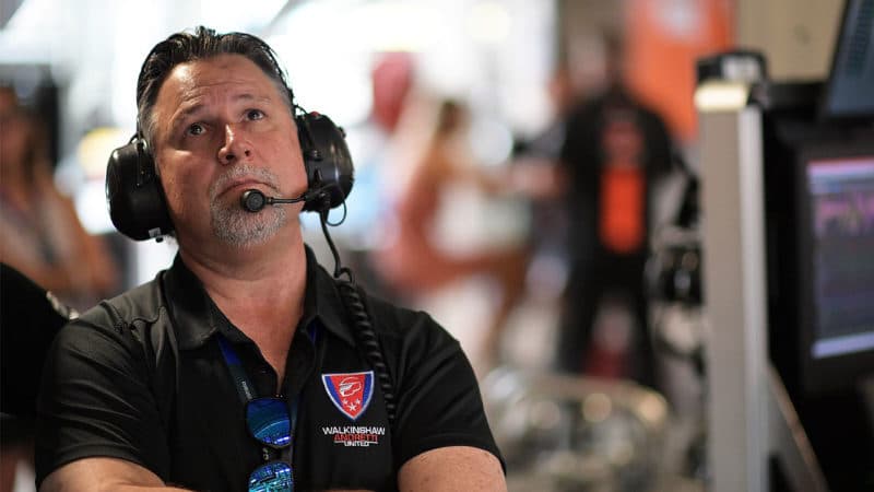 ADELAIDE, AUSTRALIA - MARCH 02: Michael Andretti team owner of Walkinshaw Andretti United looks on during qualifying for Supercars Adelaide 500 on March 2, 2018 in Adelaide, Australia. (Photo by Daniel Kalisz/Getty Images)