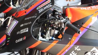 MotoGP testing: has Aprilia now got a front shapeshifter?
